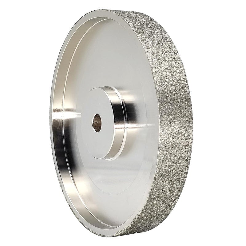 CAQUXIL CBN Grinding Wheel 6" Dia x 1" Wide, 1/2 inch Arbor, Sharpen High Speed Steel Cutting Tools, Diamond Grinding Wheel Grit #80 - Image 1